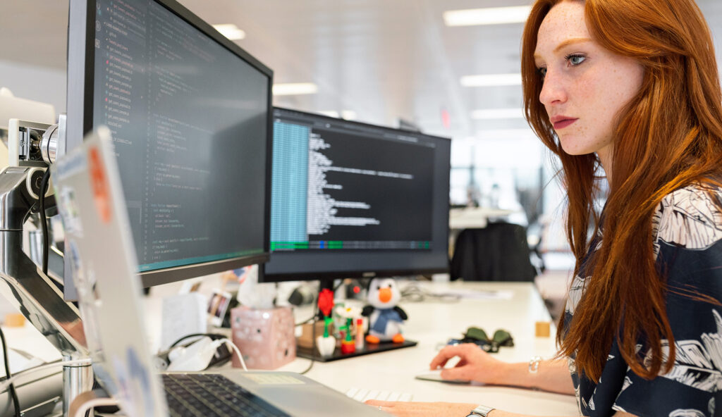 Canadian business owner managing her WordPress website with a Silentblast care plan